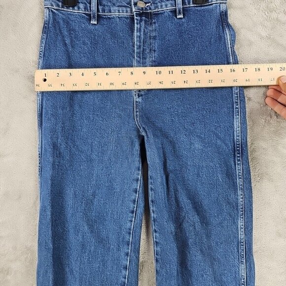 Reformation Sunny Denim Two Piece Set Womens Size 6 Blue Organic Cotton Crop NWT - Picture 12 of 16
